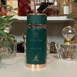 Sceptre Malachite Fragrance Bottle - Green & Gold